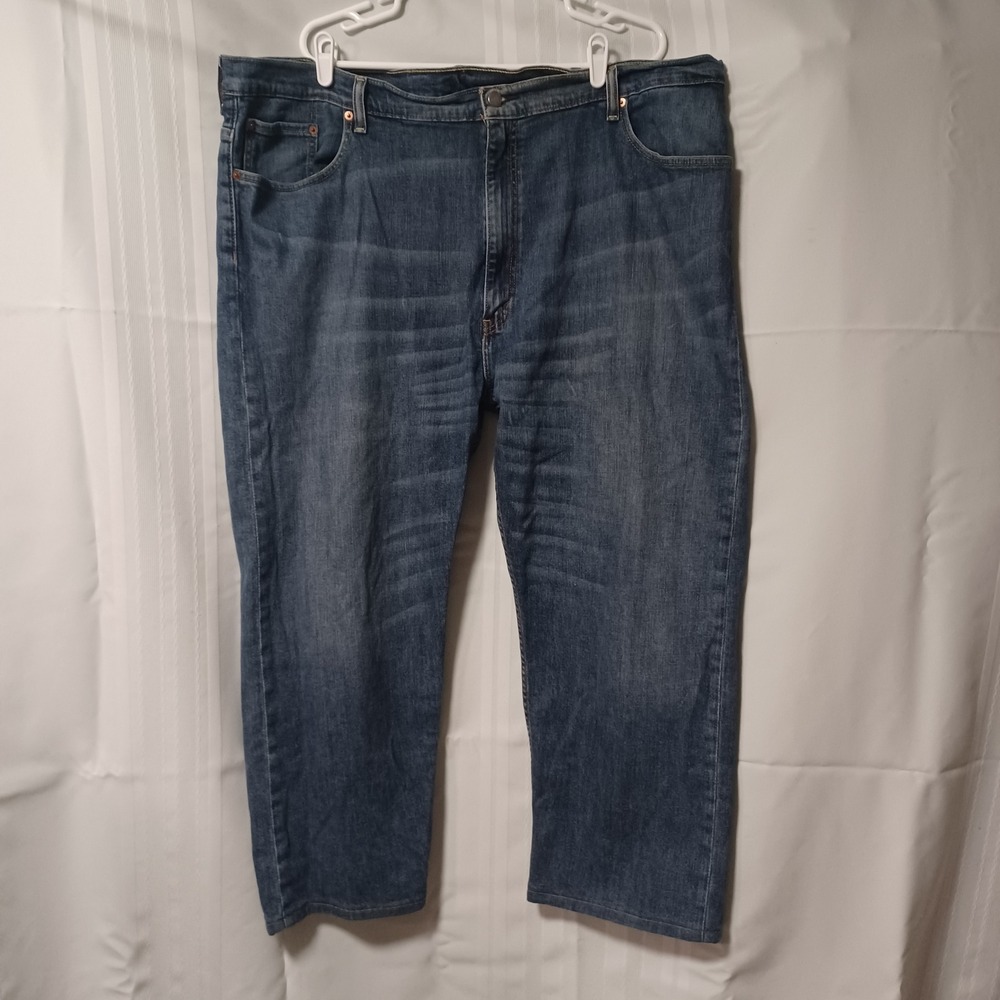 Levis 559 Relaxed Straight Jeans Mens 48x29 Blue Denim‎ Medium Wash 46x26.5